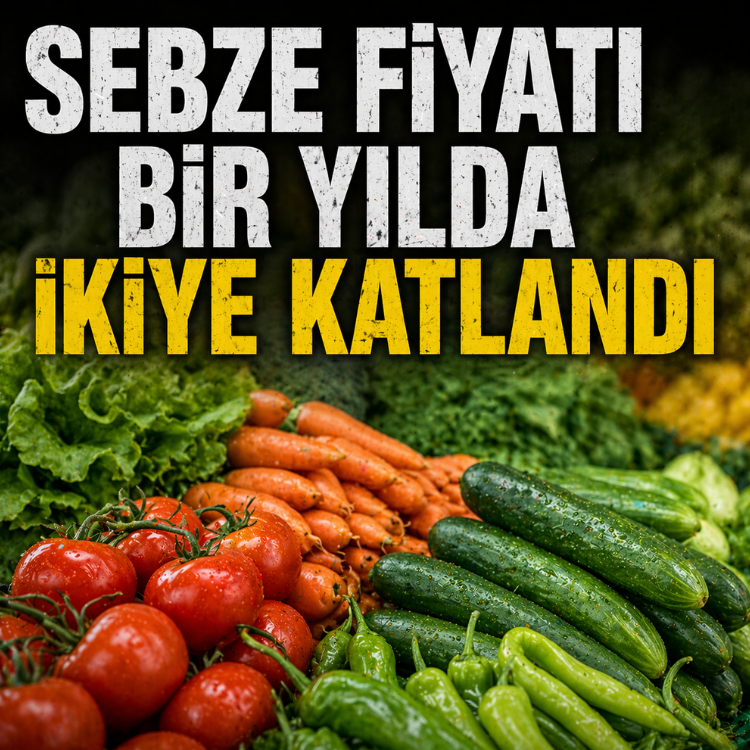 Sebze fiyatı bir yılda ikiye katlandı