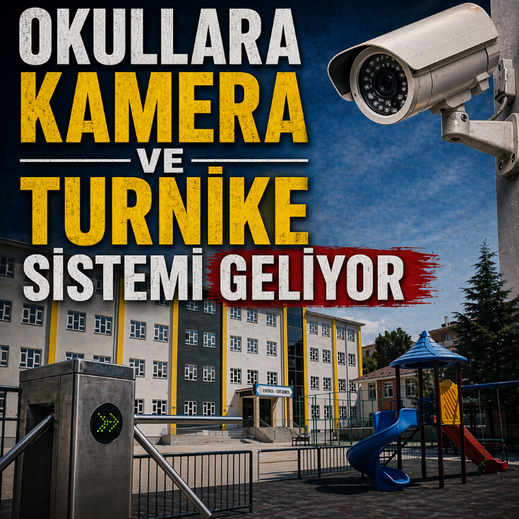 Okullara kamera ve turnike sistemi geliyor
