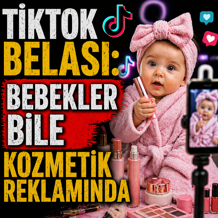 TikTok belası: Bebekler bile kozmetik reklamında