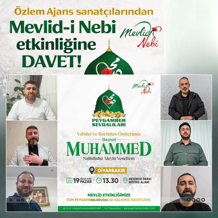 Özlem Ajans sanatçılarından Mevlid-i Nebi etkinliğine davet