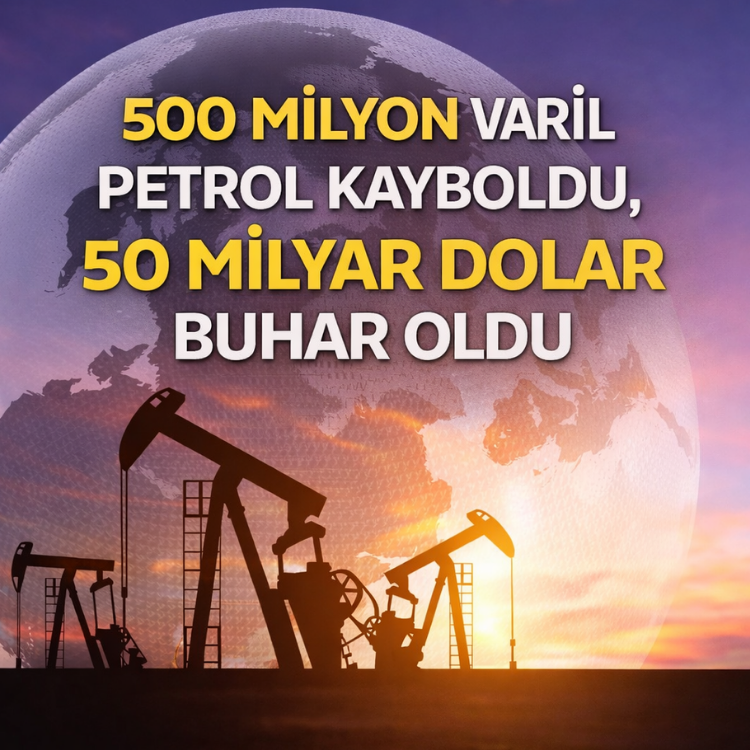 500 milyon varil petrol kayboldu, 50 milyar dolar buhar oldu