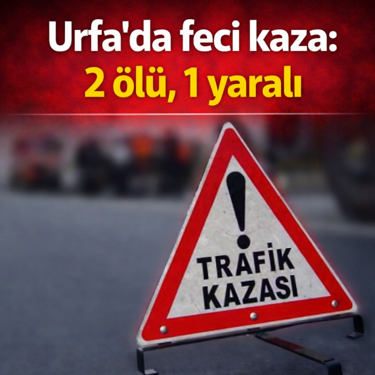 Urfa'da feci kaza: 2 ölü, 1 yaralı