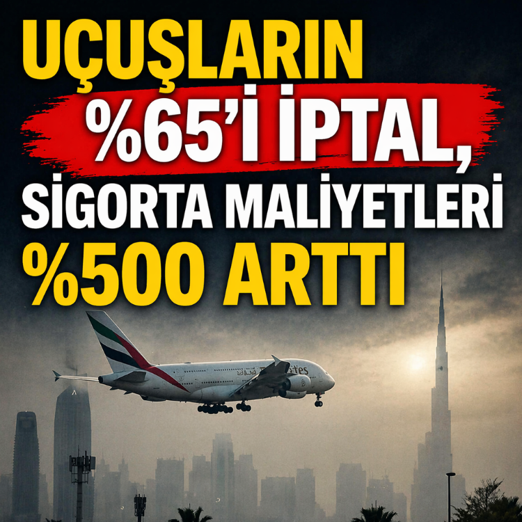 Uçuşların %65’i iptal, sigorta maliyetleri %500 arttı