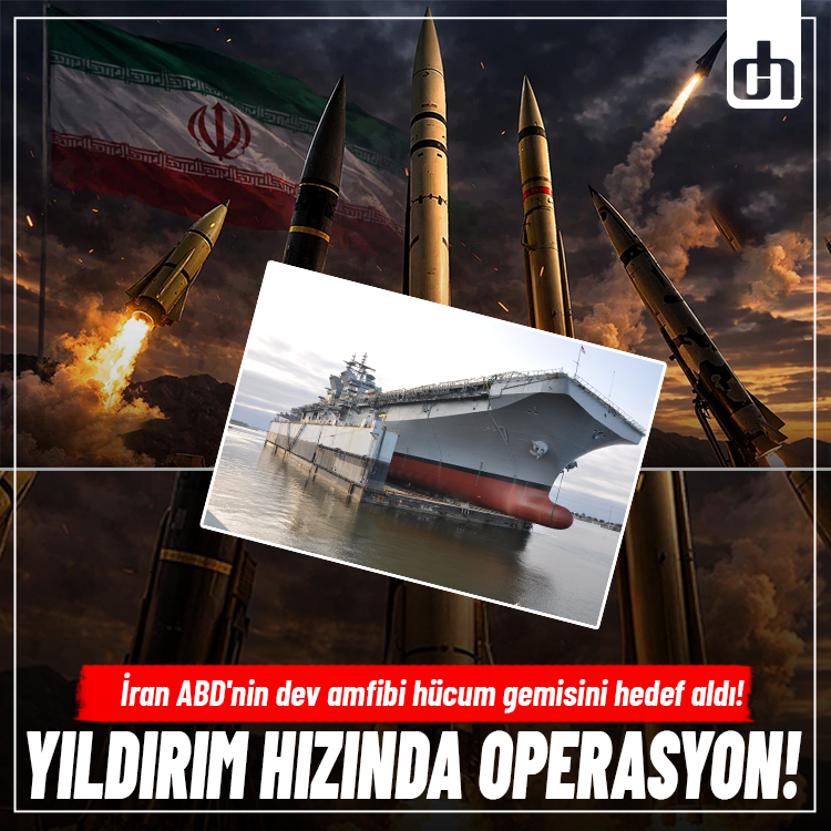 İran ABD'nin dev amfibi hücum gemisini hedef aldı! Yıldırım hızında operasyon!