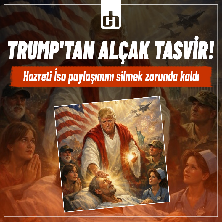 Trump'tan alçak tasvir! Hazreti İsa paylaşımını silmek zorunda kaldı