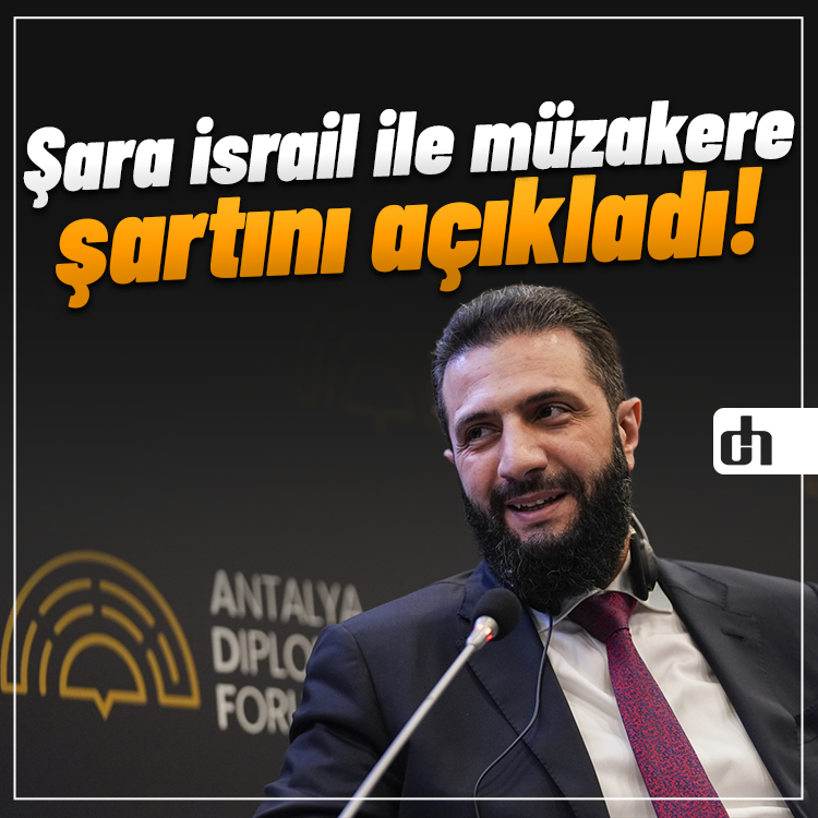 Şara israil ile müzakere şartını açıkladı!