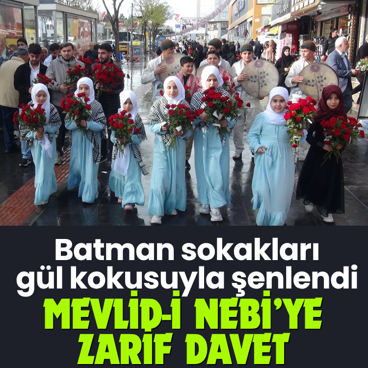 Batman sokakları gül kokusuyla şenlendi: Mevlid-i Nebi’ye zarif davet