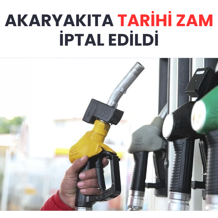 Akaryakıta tarihi zam iptal edildi