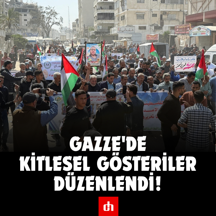 Gazze'de kitlesel gösteriler düzenlendi!