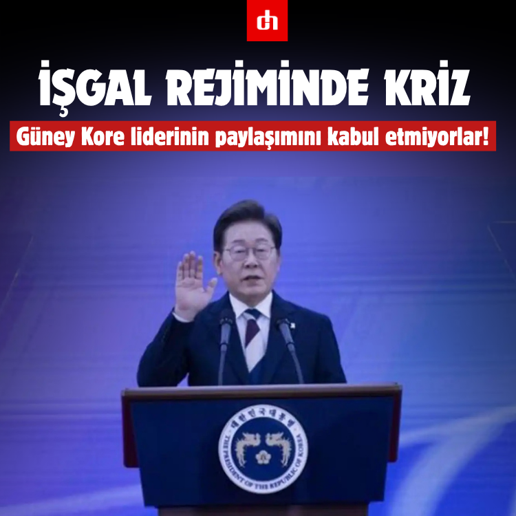İşgal rejiminde kriz: Güney Kore liderinin paylaşımını kabul etmiyorlar!