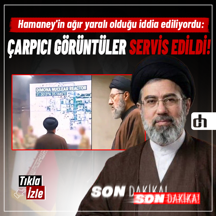 Hamaney'in ağır yaralı olduğu iddia ediliyordu: Çarpıcı görüntüler servis edildi!