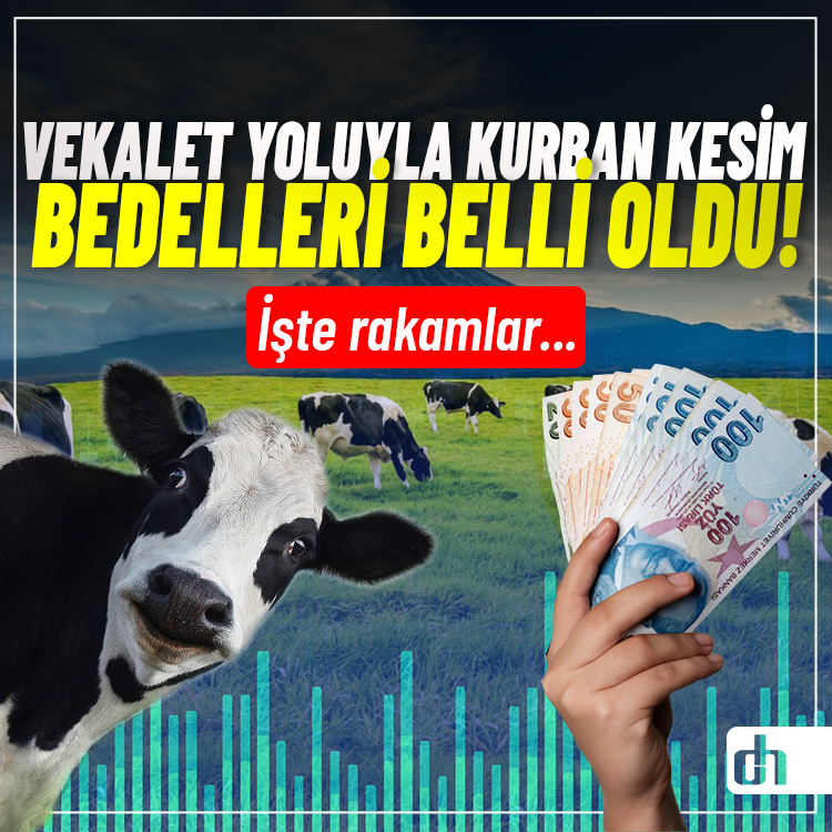 Vekalet yoluyla kurban kesim bedelleri belli oldu! İşte rakamlar...