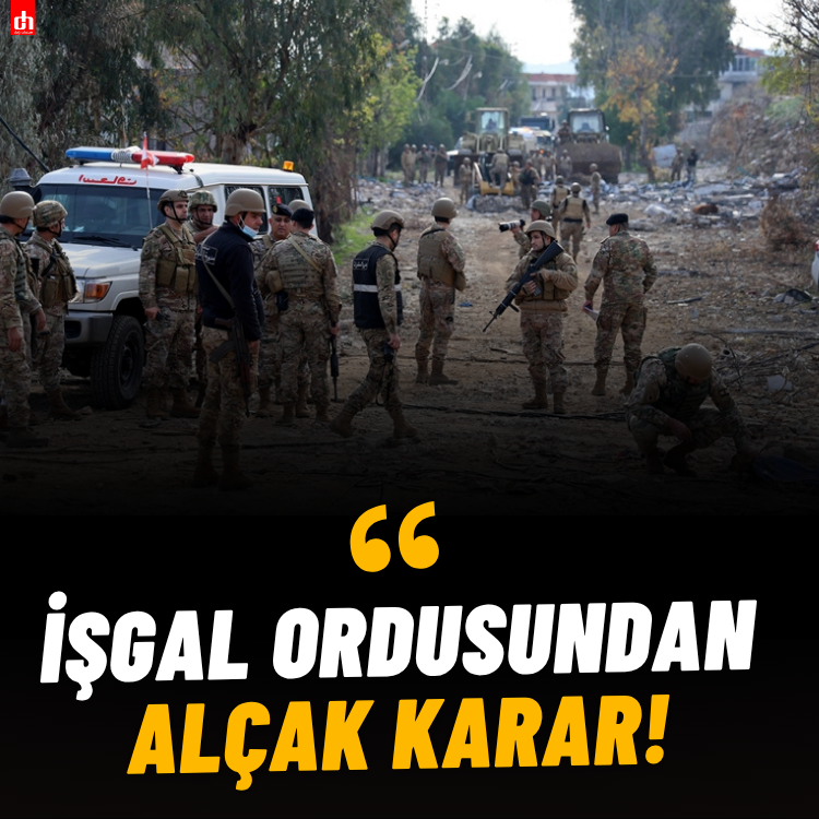 Son dakika: İşgal ordusundan alçak karar!