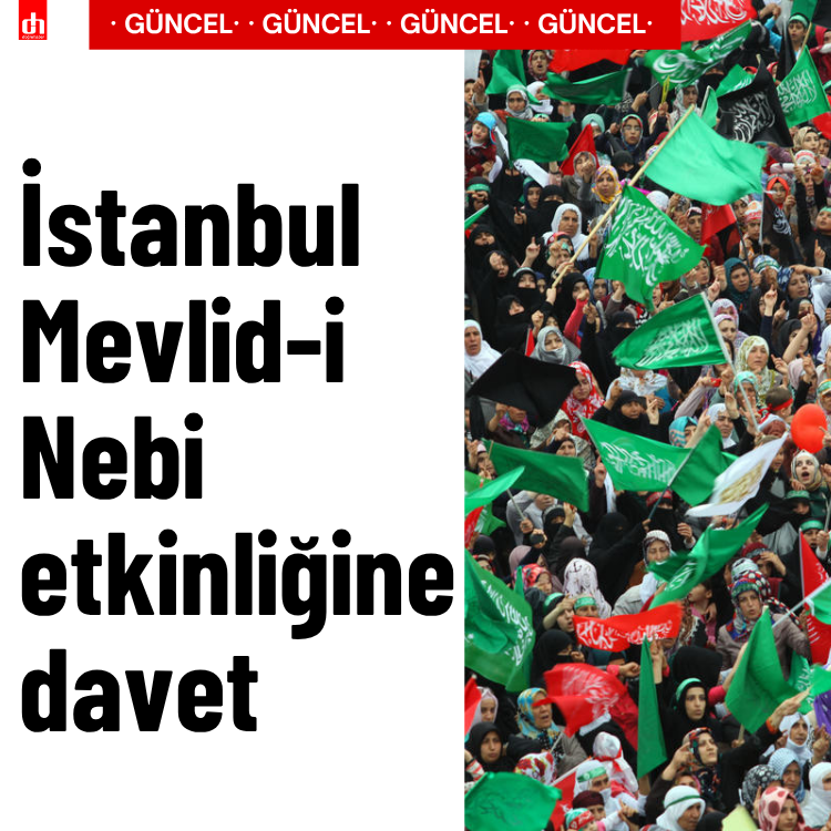 İstanbul Mevlid-i Nebi etkinliğine davet