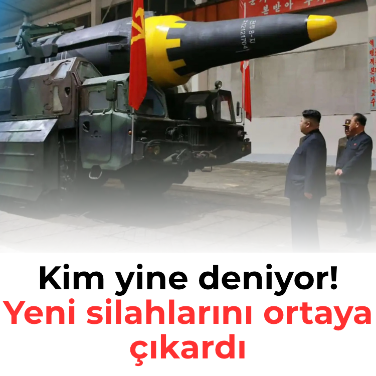 Kim yine deniyor! Yeni silahlarını ortaya çıkardı