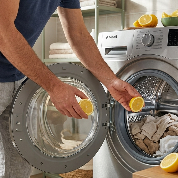 Limonu çamaşır makinesine koymak aslında bu denli etkiliymiş