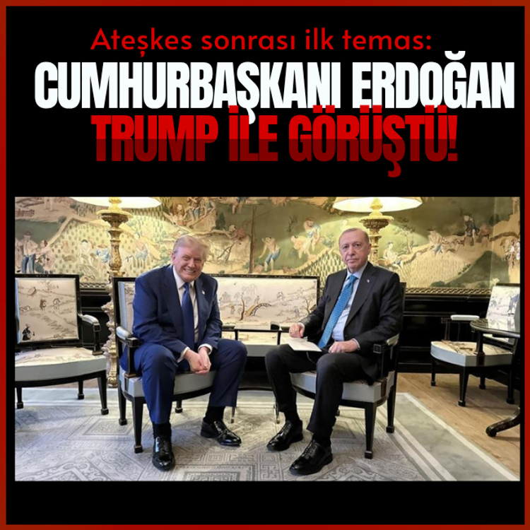Ateşkes sonrası ilk temas: Cumhurbaşkanı Erdoğan Trump ile görüştü!