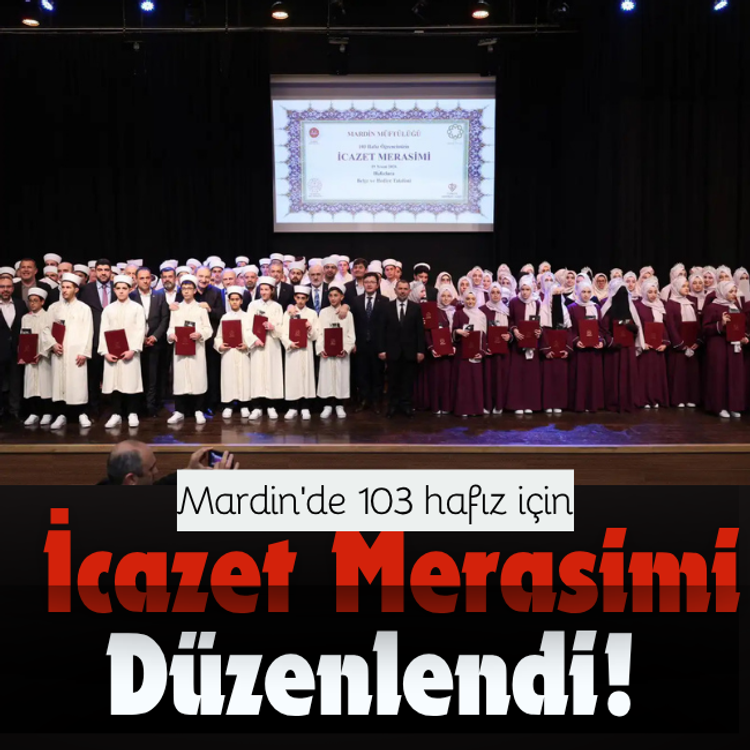 Mardin’de 103 hafız için icazet merasimi düzenlendi