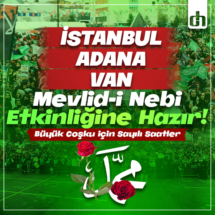 İstanbul, Adana ve Van'da Eş Zamanlı Mevlid-i Nebi  Coşkusu!
