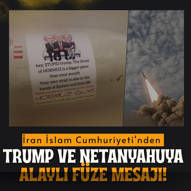 İran İslam Cumhuriyeti'nden Trump ve Netanyahuya alaylı füze mesajı!