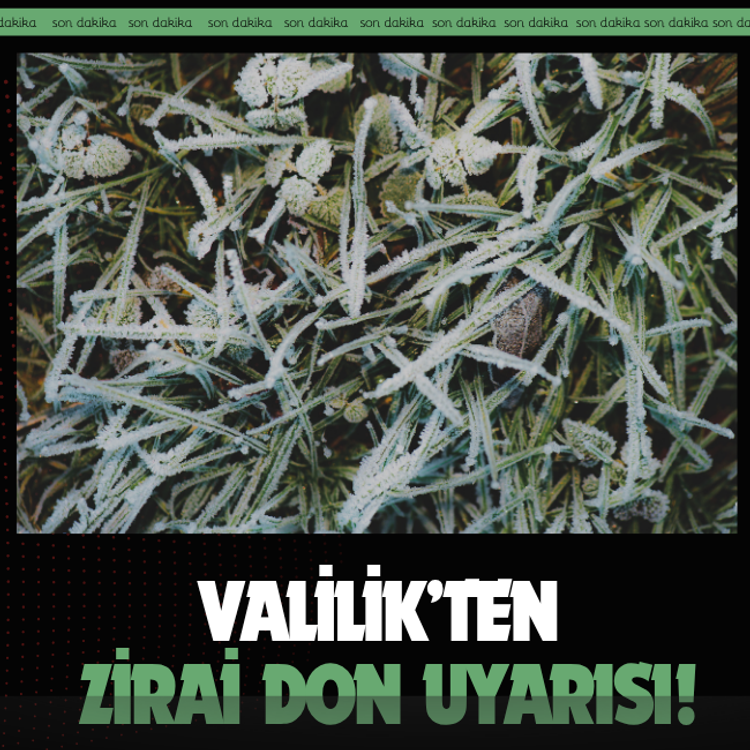 Ankara Valiliği’nden zirai don uyarısı!