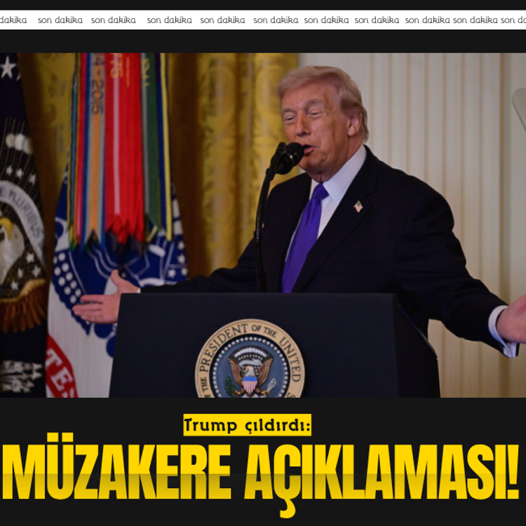 Trump'tan müzakere açıklaması!