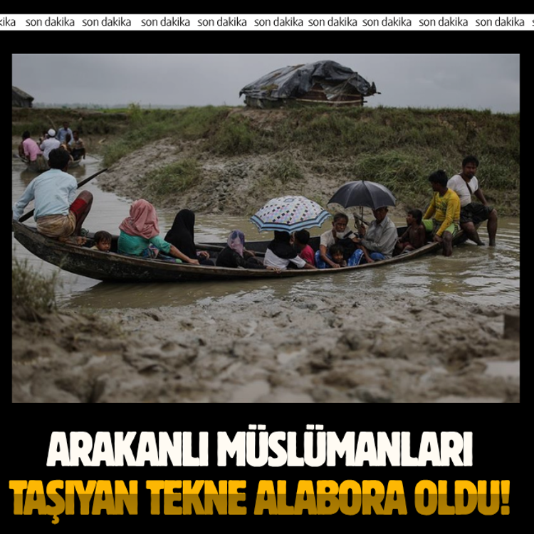 Arakanlı Müslümanları taşıyan tekne alabora oldu!