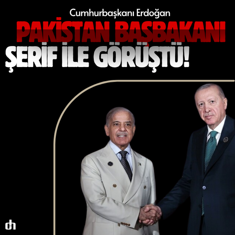 Cumhurbaşkanı Erdoğan, Pakistan Başbakanı Şerif ile görüştü!