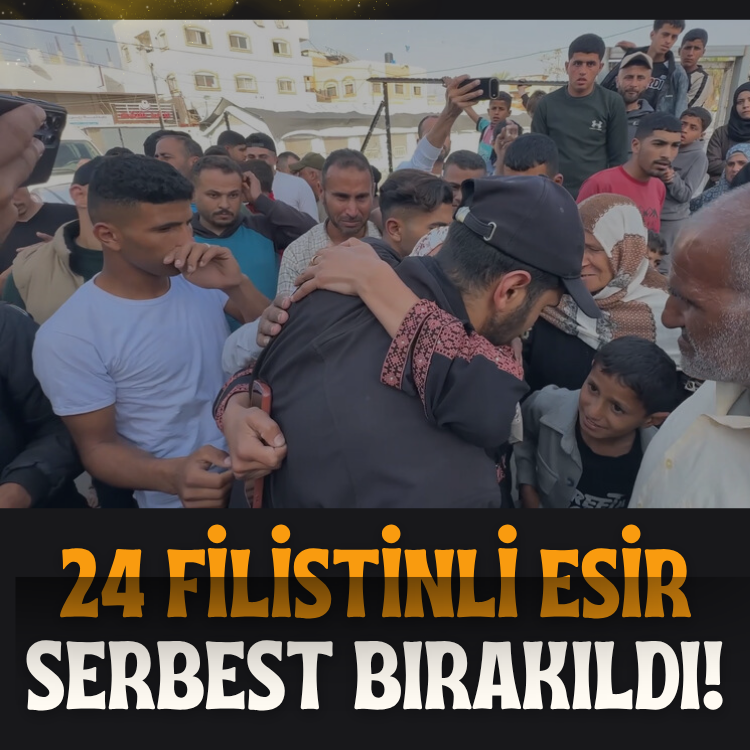 24 Filistinli esir serbest bırakıldı!