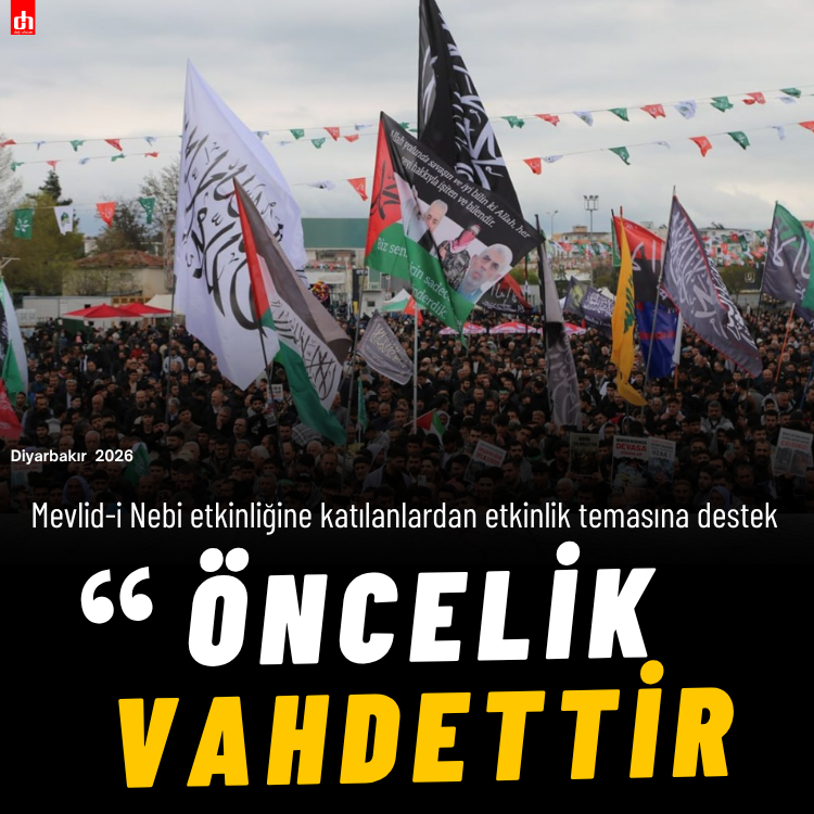 Soğuğa ve yağmura aldırış etmediler: Mevlid-i Nebi etkinliğine katılanlardan etkinlik temasına destek