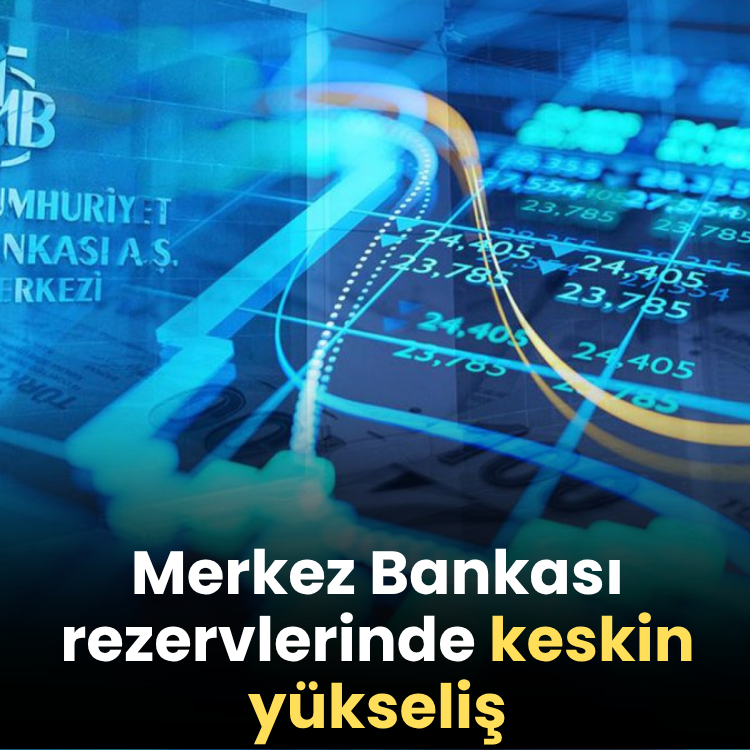 Merkez Bankası rezervlerinde keskin yükseliş