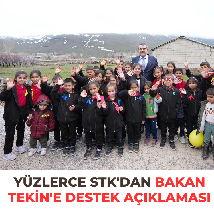 Yüzlerce STK'dan Bakan Tekin'e destek açıklaması