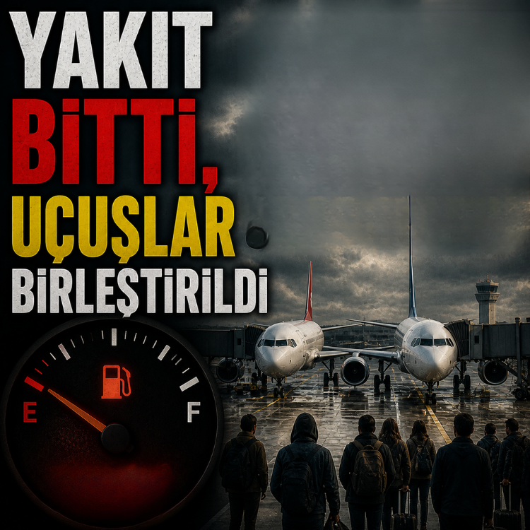Yakıt bitti, uçuşlar birleştirildi