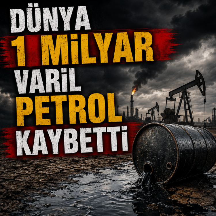 Dünya 1 milyar varil petrol kaybetti