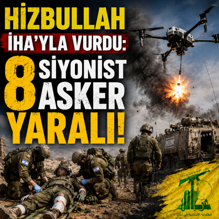 Hizbullah İHA'yla vurdu: 8 siyonist asker yaralı