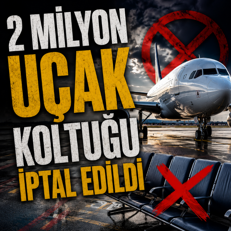 13 bin uçuş programdan çıkarıldı, 2 milyon uçak koltuğu iptal edildi