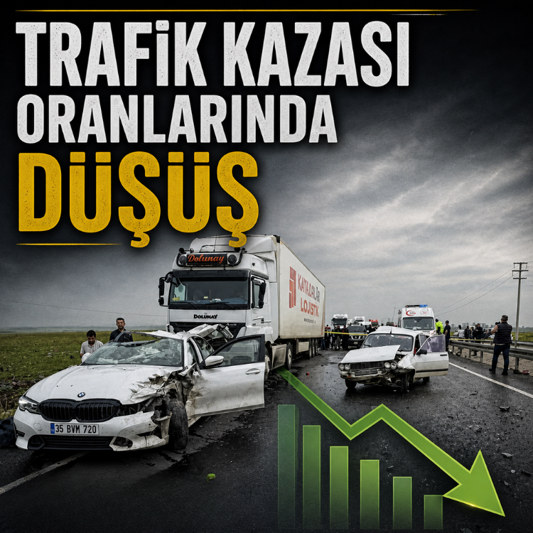 Trafik kazası oranlarında düşüş