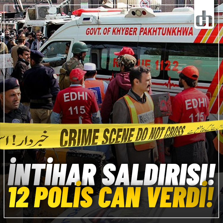 Pakistan'da dehşet intihar saldırısı: 12 polis öldü!