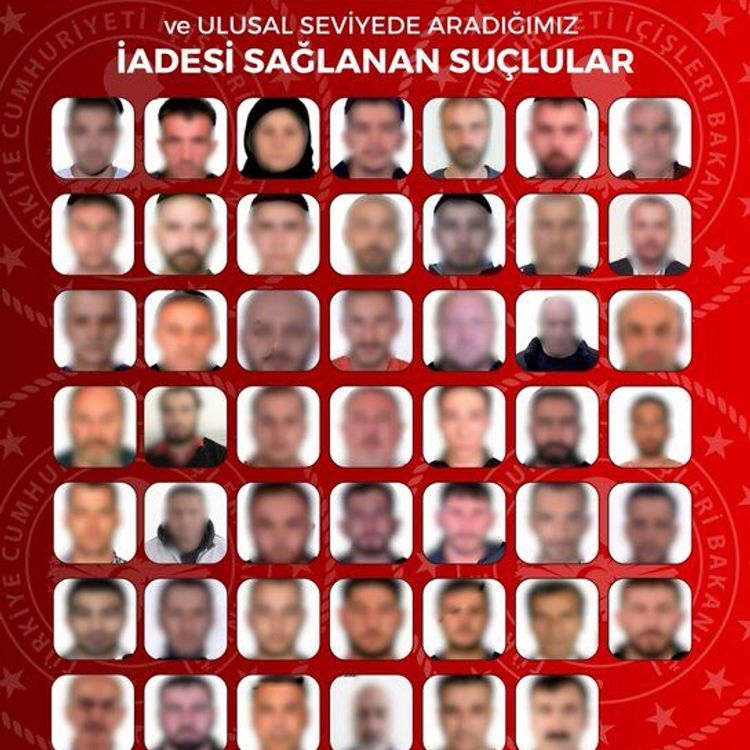 Yurt dışına kaçan 48 suçlu Türkiye'ye getirildi