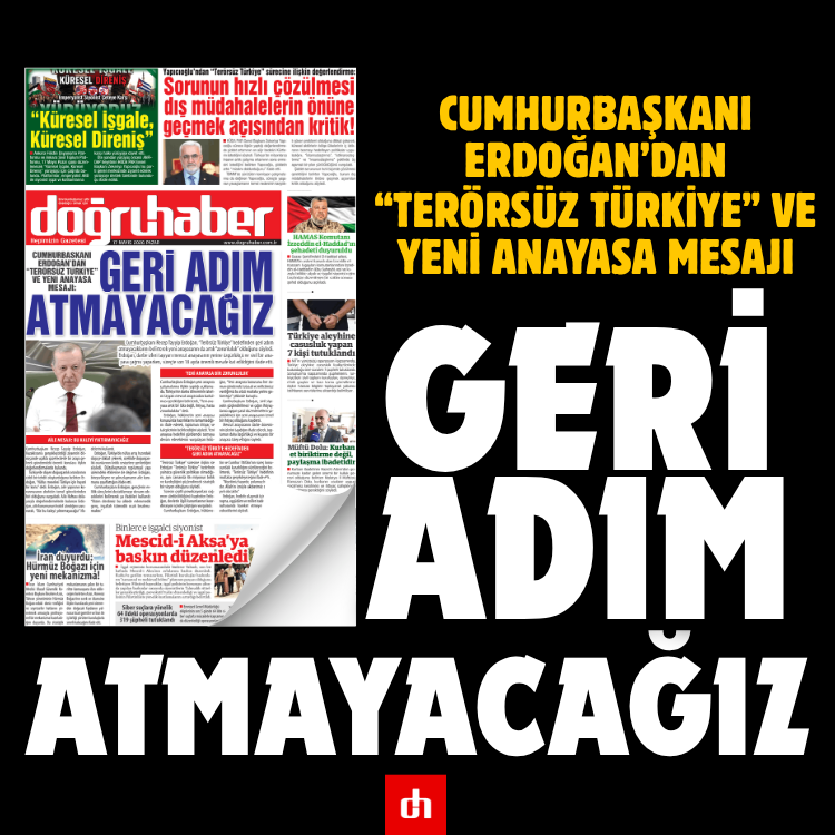 ERDOĞAN’DAN “TERÖRSÜZ TÜRKİYE” VE YENİ ANAYASA MESAJI: GERİ ADIM ATMAYACAĞIZ