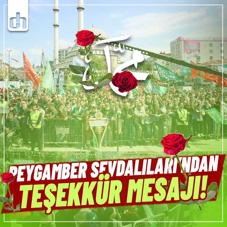 Mevlid-i Nebi etkinliklerini tamamlayan Peygamber Sevdalıları'ndan teşekkür!