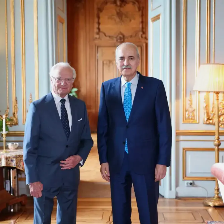 İsveç Kralı Carl XVI Gustaf, TBMM Başkanı Kurtulmuş'u kabul etti!