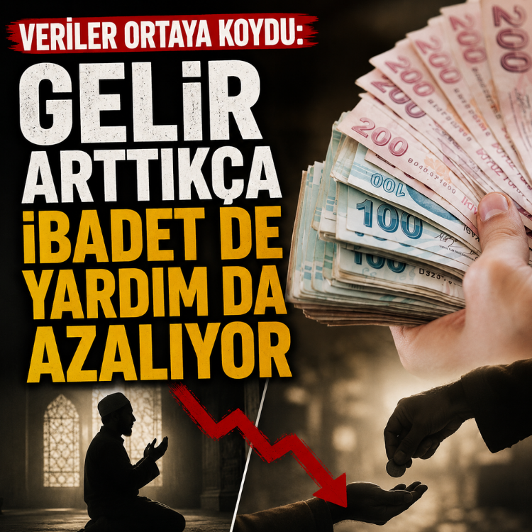 Veriler ortaya koydu: Gelir arttıkça ibadet de yardım da azalıyor