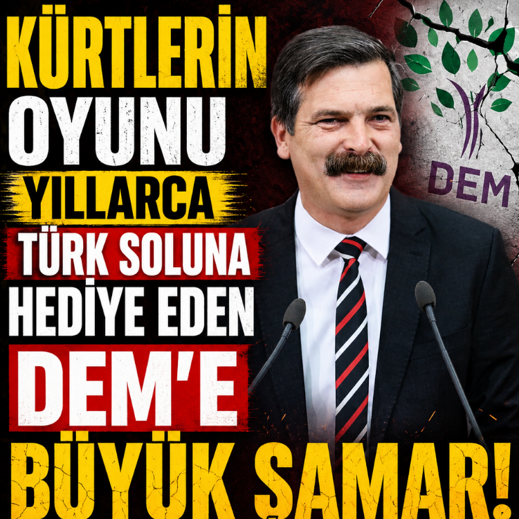 KÜRTLERİN OYUNU YILLARCA TÜRK SOLUNA HEDİYE EDEN DEM’E BÜYÜK ŞAMAR