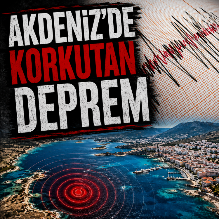 Akdeniz'de korkutan deprem