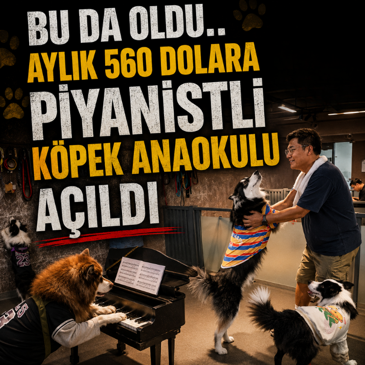Bu da oldu.. Aylık 560 dolara piyanistli köpek anaokulu açıldı