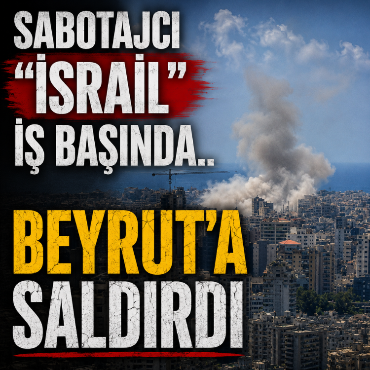 Sabotajcı ''israil'' iş başında.. Beyrut'a saldırdı