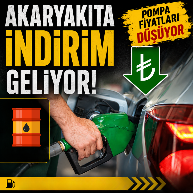 Akaryakıta indirim geliyor