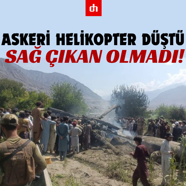 Askeri helikopter düştü: Sağ çıkan olmadı!