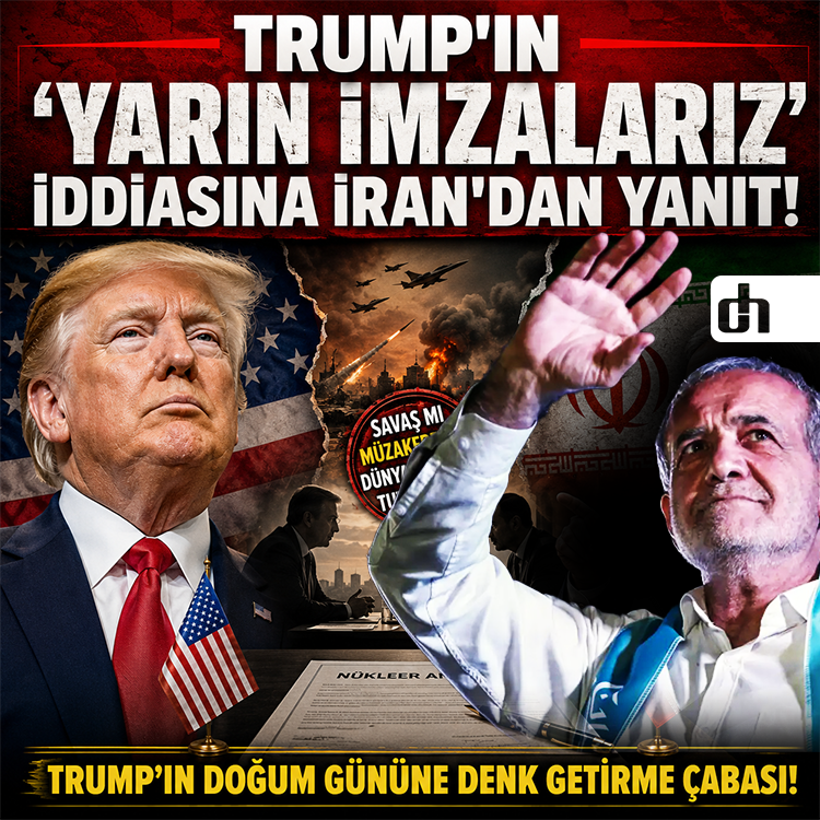 Trump'ın 'Yarın İmzalarız' İddiasına İran'dan Yanıt!